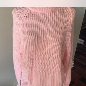 Pink Women's Sweater 90s